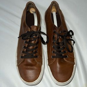 Sperry Brown Leather Sneaker Style Boat Shoe. 10 Medium (12 woman’s)